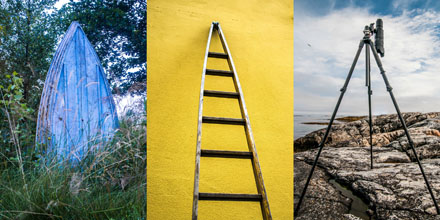Foto: &copy; Leif Erling Aasan, "Triptyk med tripod"