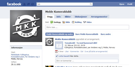 Molde Kameraklubb p&aring; Facebook