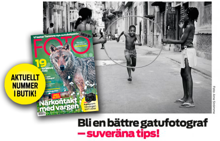 Arne Str&oslash;mme med gatefotografi i svenske Foto